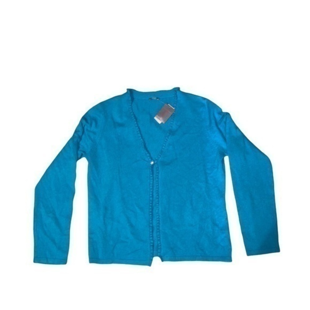 Ann Taylor blue cashmere cardigan sweater nwt